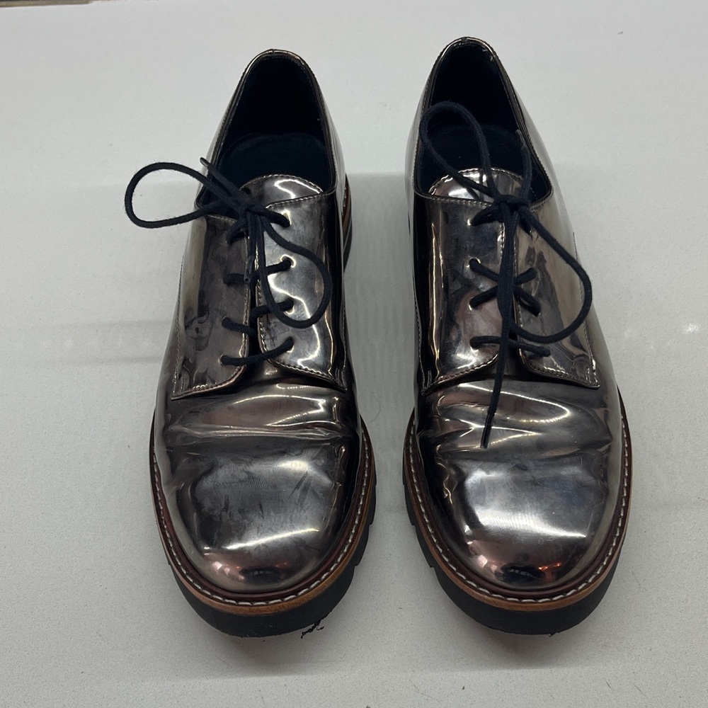 Stuart Weitzman Silver Metallic Loafers